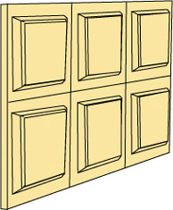 NE1071 - Dpb32-6 Wainscot Panels, 6/Sht